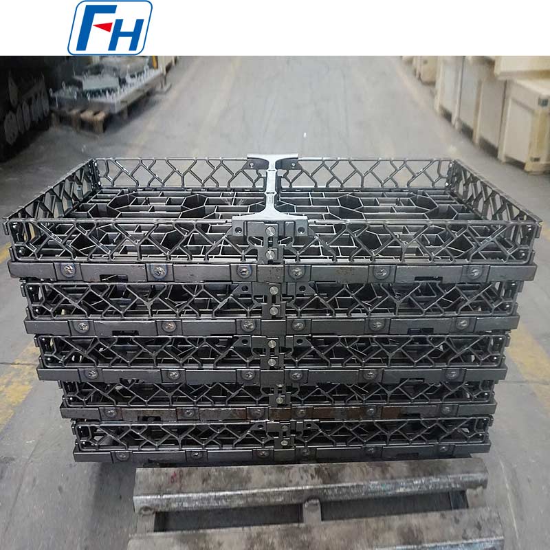 2.4879 Cesta de tratamento térmico de forno de resistência tipo caixa adequada para tratamento térmico de fixadores/peças estampadas | FH®