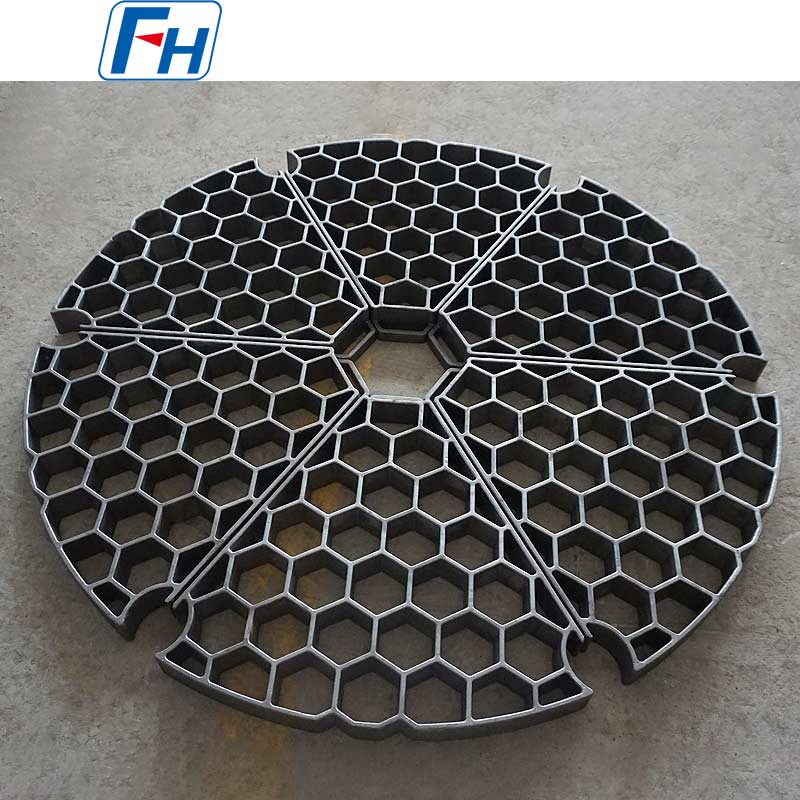 Bandejas de tratamento térmico de fundo de forno de poço de carga pesada | FH®