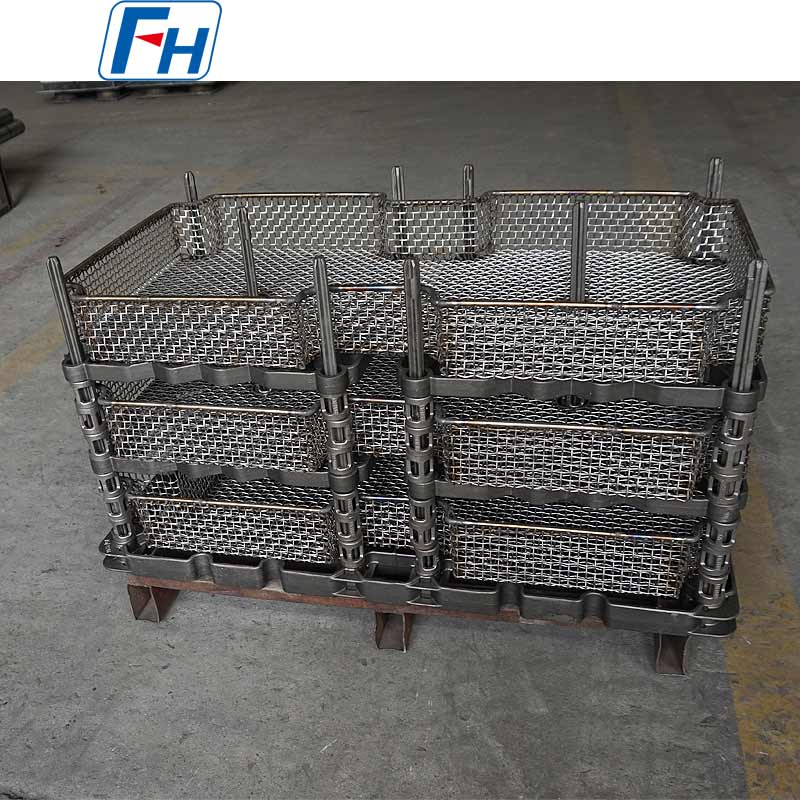 1.4848 Dispositivos de tratamento térmico tipo bandeja de três camadas de alta temperatura para fornos multifuncionais | FH®