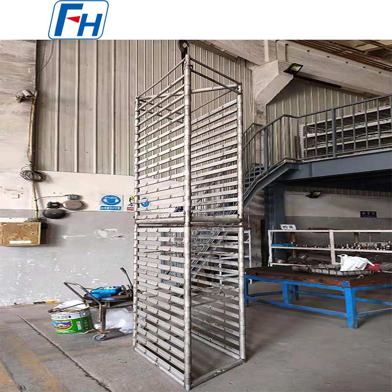 Fixação de racks soldados FH® 310S para forno de nitretação