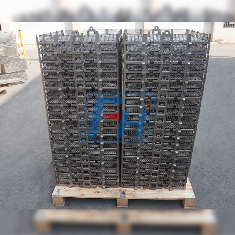 Cestas de tratamento térmico 650x580x90mm para forno a vácuo